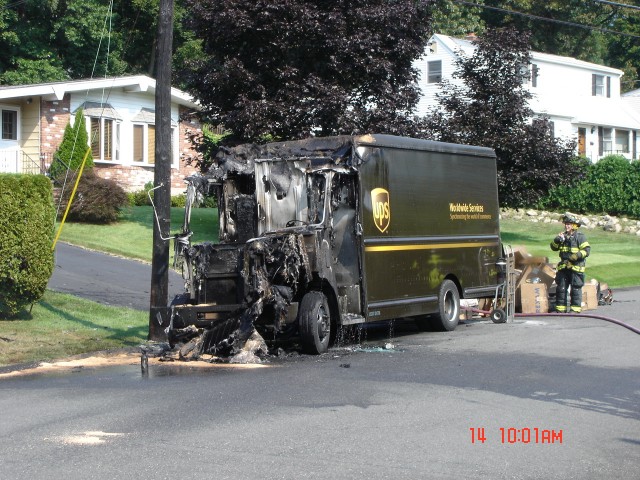 UPS Truck Fire, 8/14/08